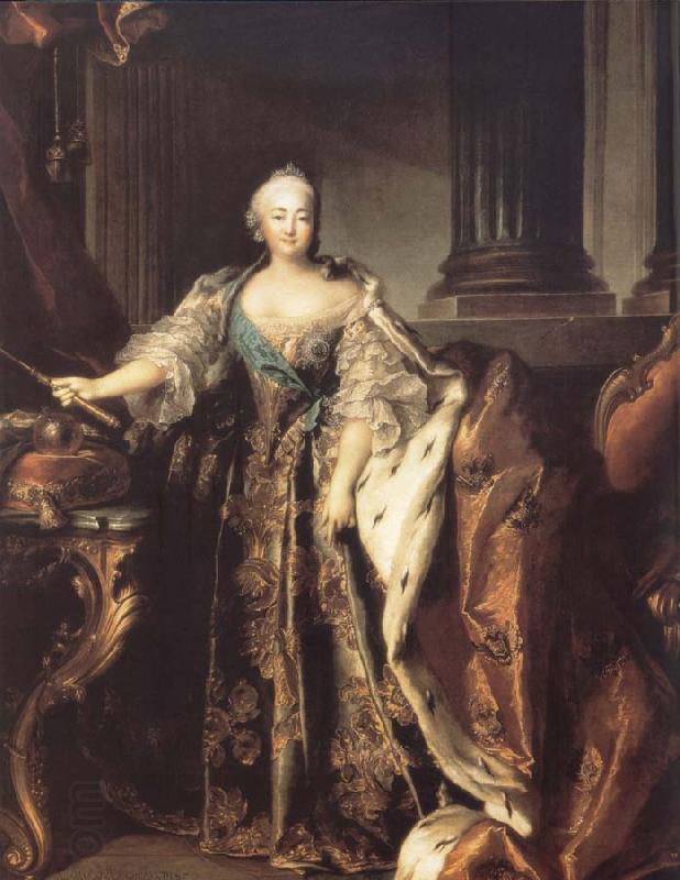 Louis Tocque Portrait of Empress Elizabeth Petrovna oil painting picture